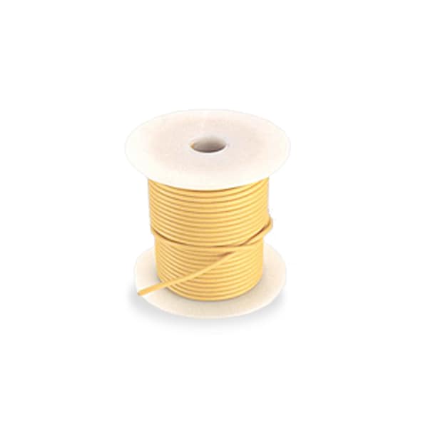 Primary Wire, GPT, 12 AWG, Copper, Yellow, PVC Jacket, Stranded